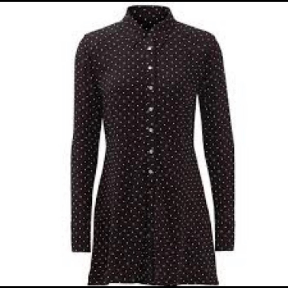 Free People polka dot shirt dress size M